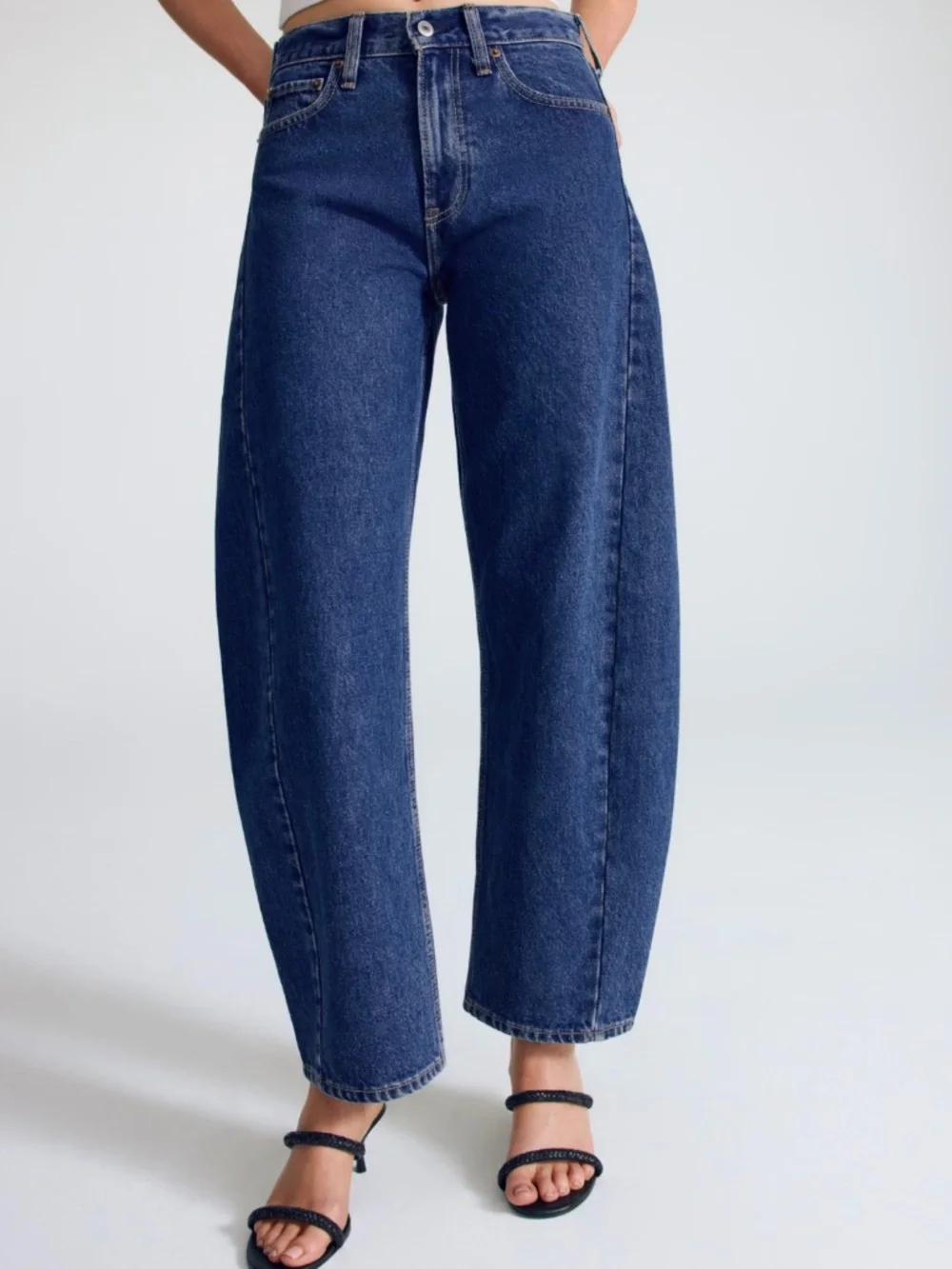 Abercrombie &fitch barrel jeans ankle cropped barrel size 29 - Picture 14 of 16